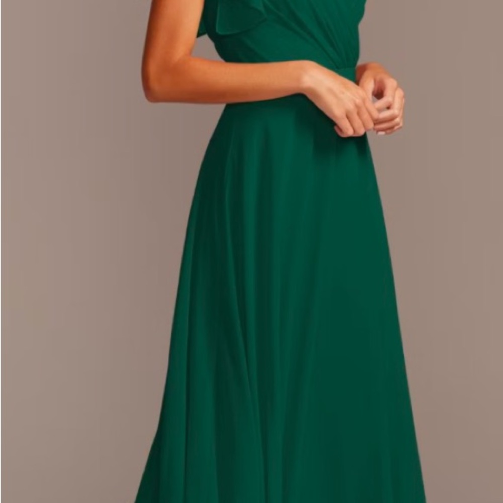 EUC David’s Bridal Wedding Party Gown - Size 20 Color-Juniper